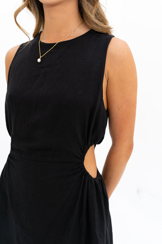 Cutout Dress Mini ( Black )