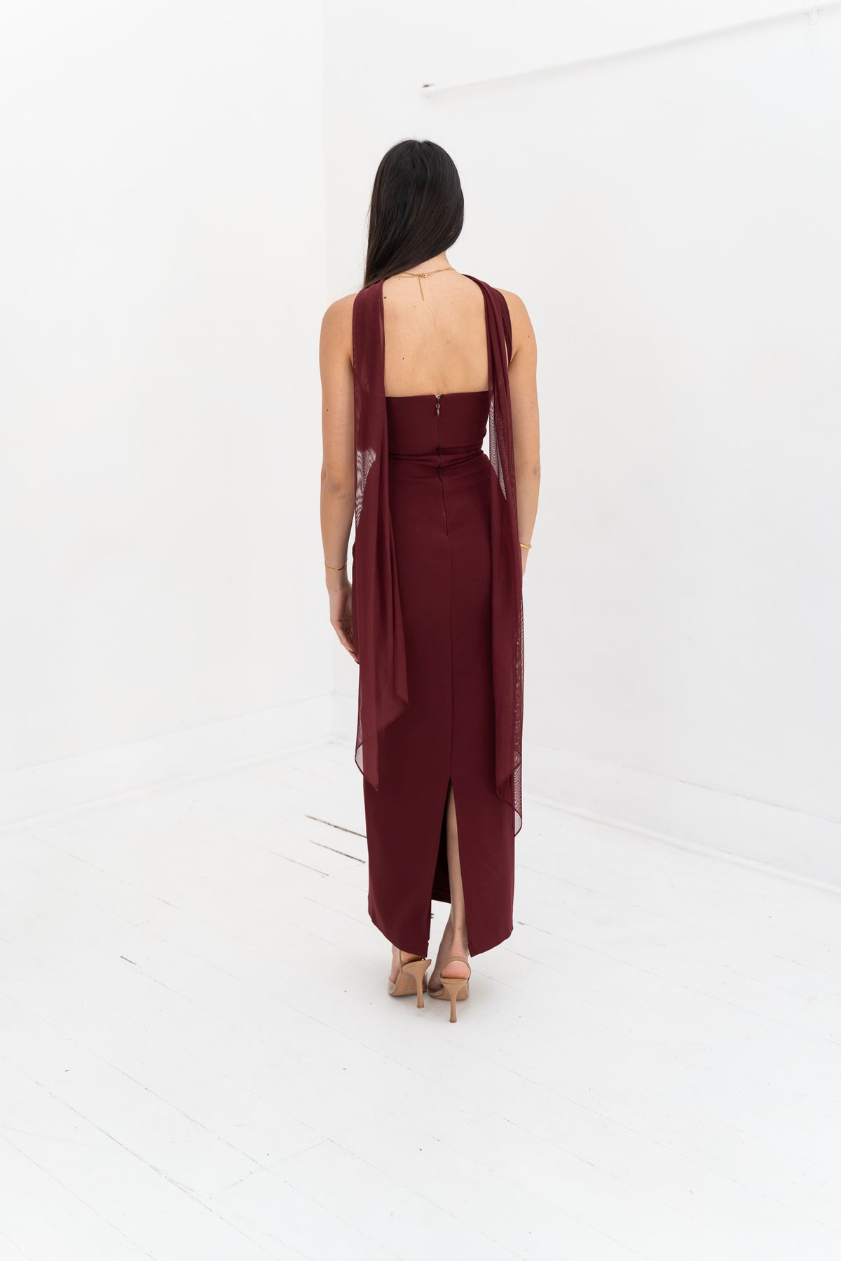 Yulia Dress - Cherry Lacquer
