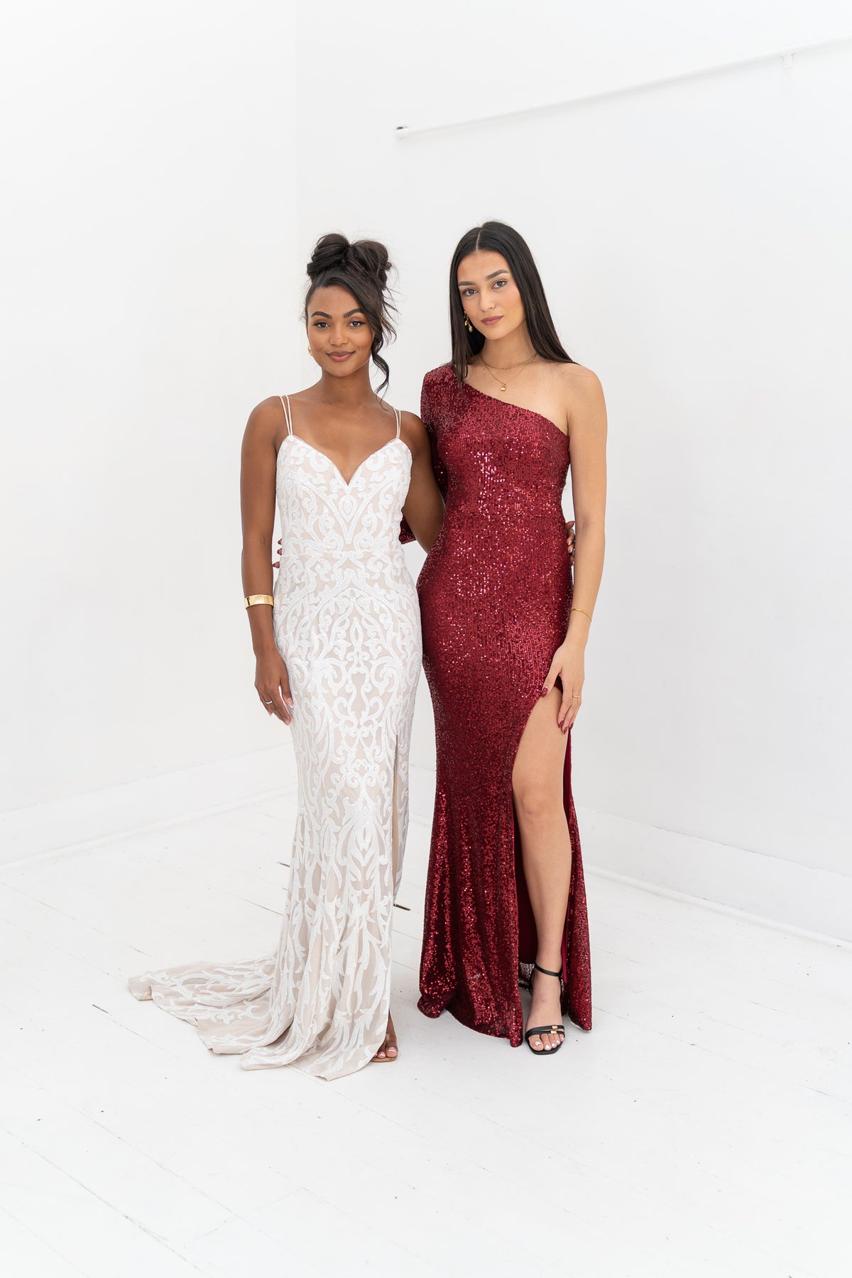 Coletta Sequin Gown - Ruby