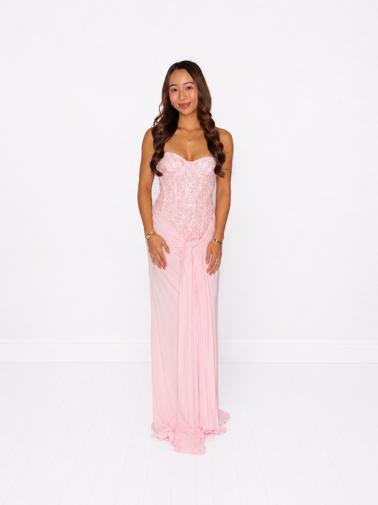 Carina Maxi Dress - Blush