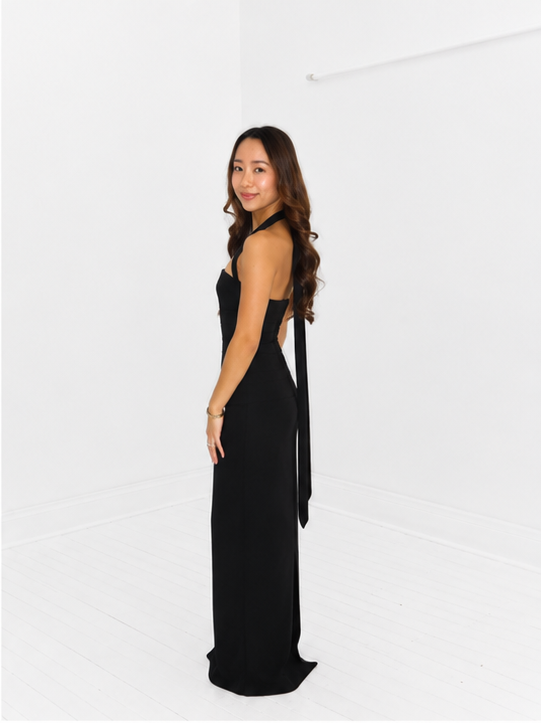 Yulia Maxi Dress - Black