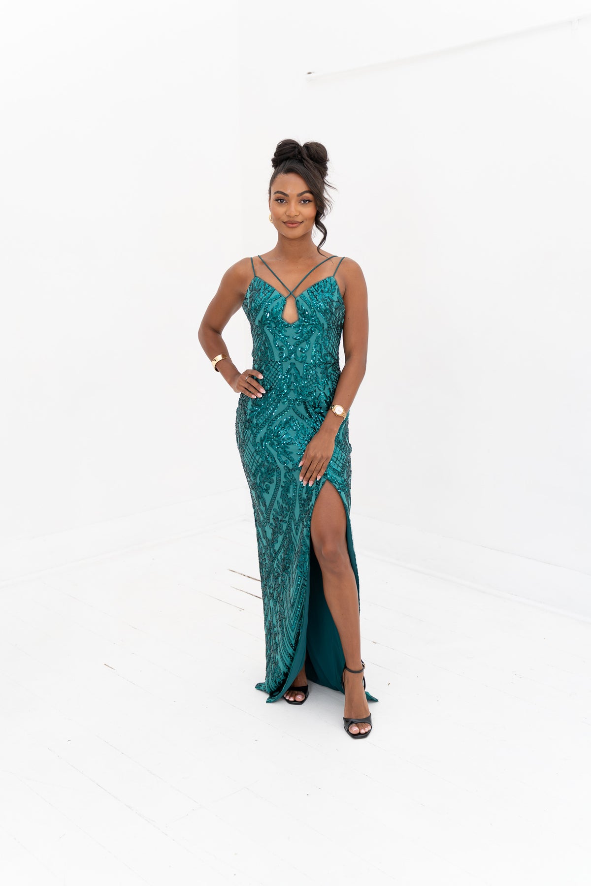 Emerald Allure Gown