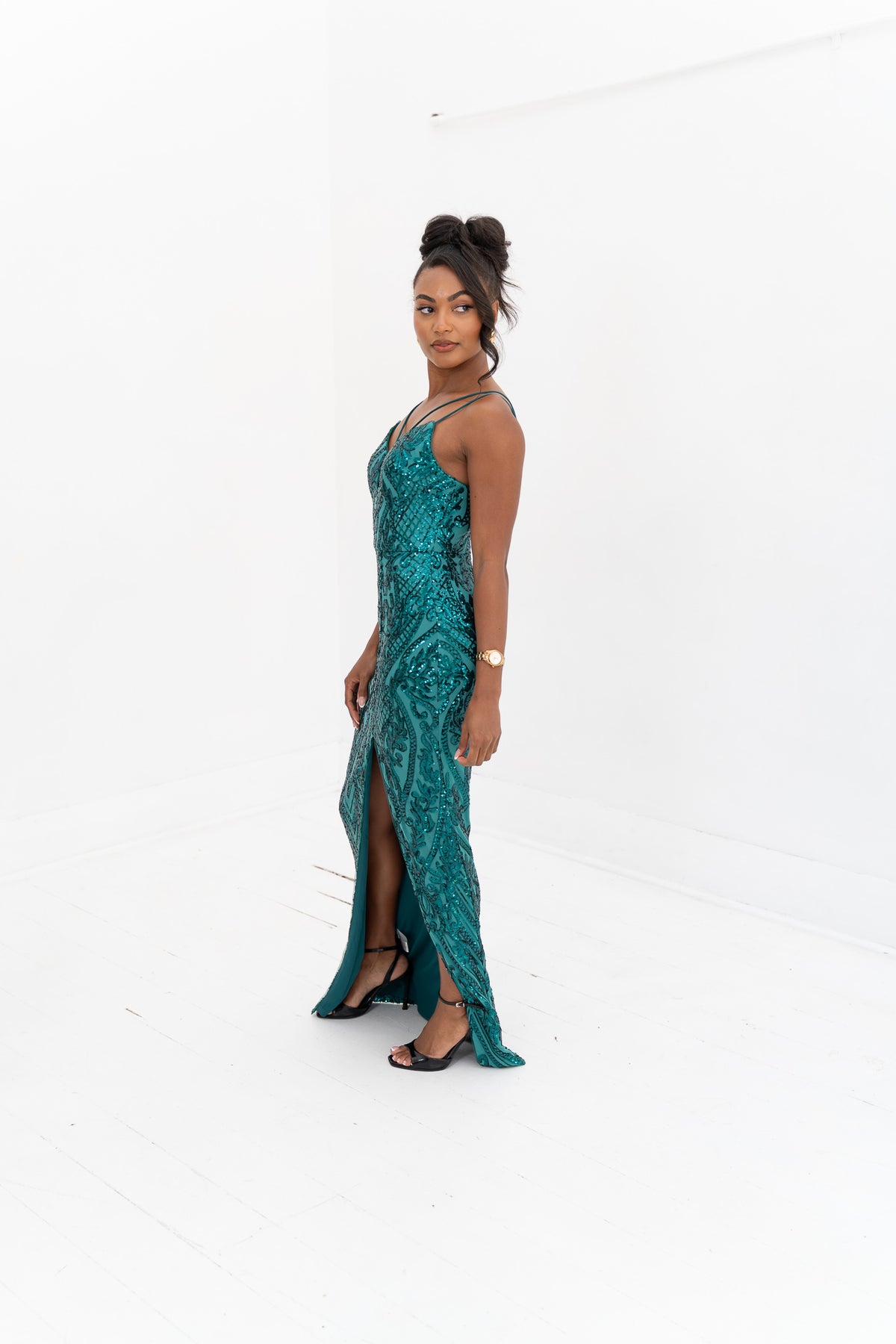 Emerald Allure Gown