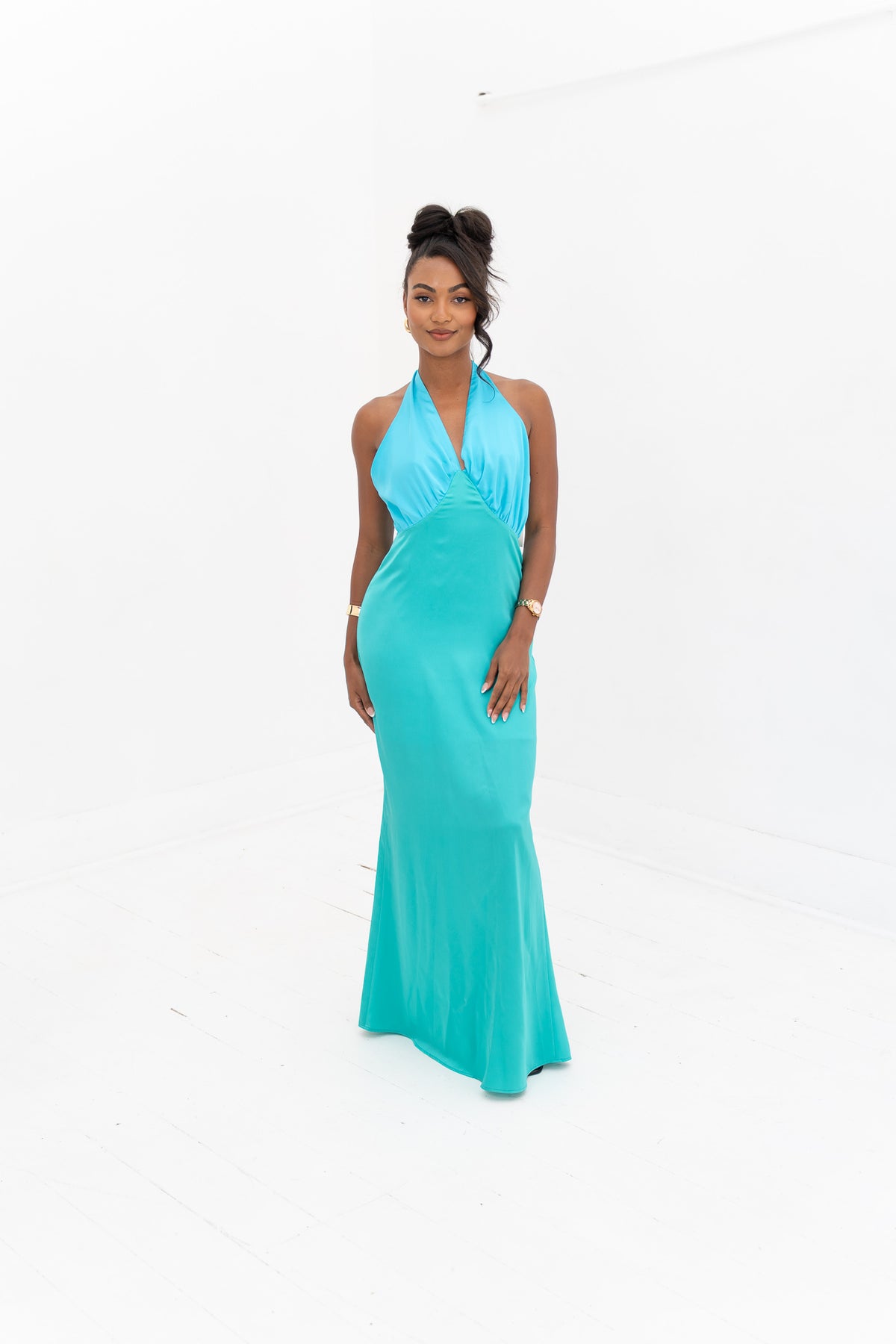 Oahu Dress Blue Maxi