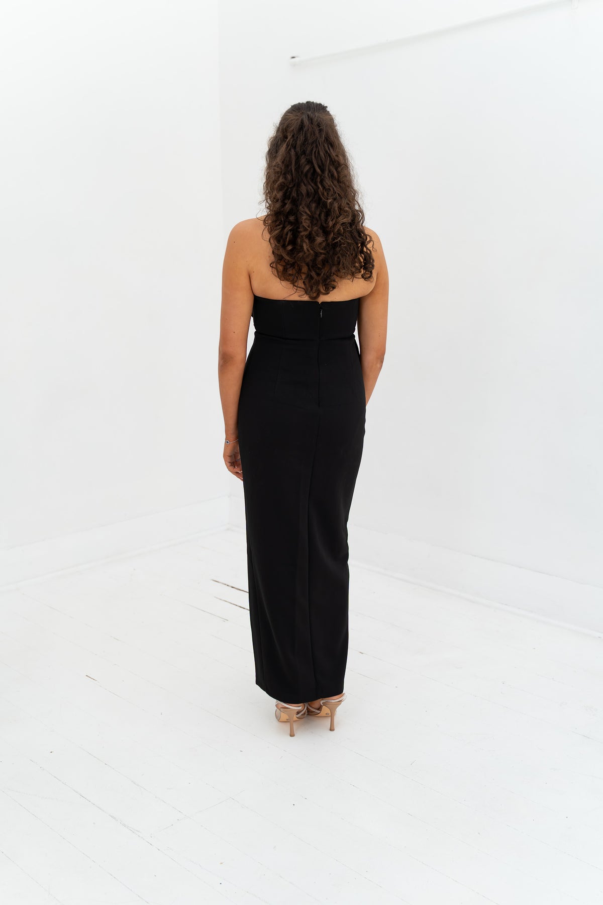 Origami Maxi Dress -  Black