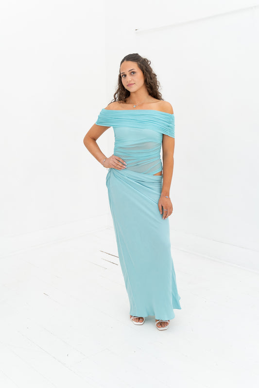 Nico Maxi Dress- Aqua
