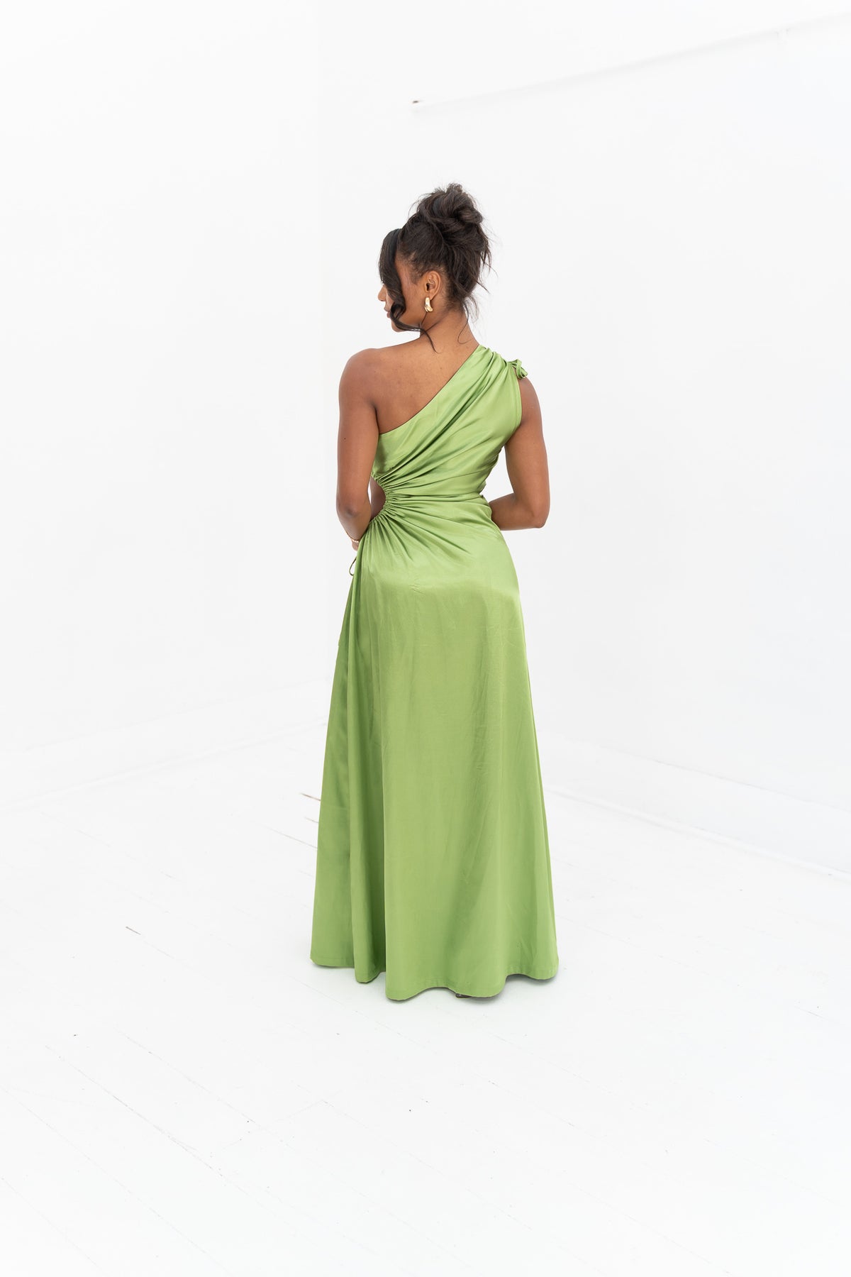 Nour Olive Maxi Dress