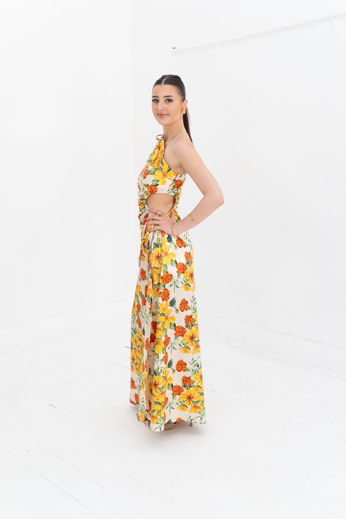 Nour Yarden Floral Maxi Dress