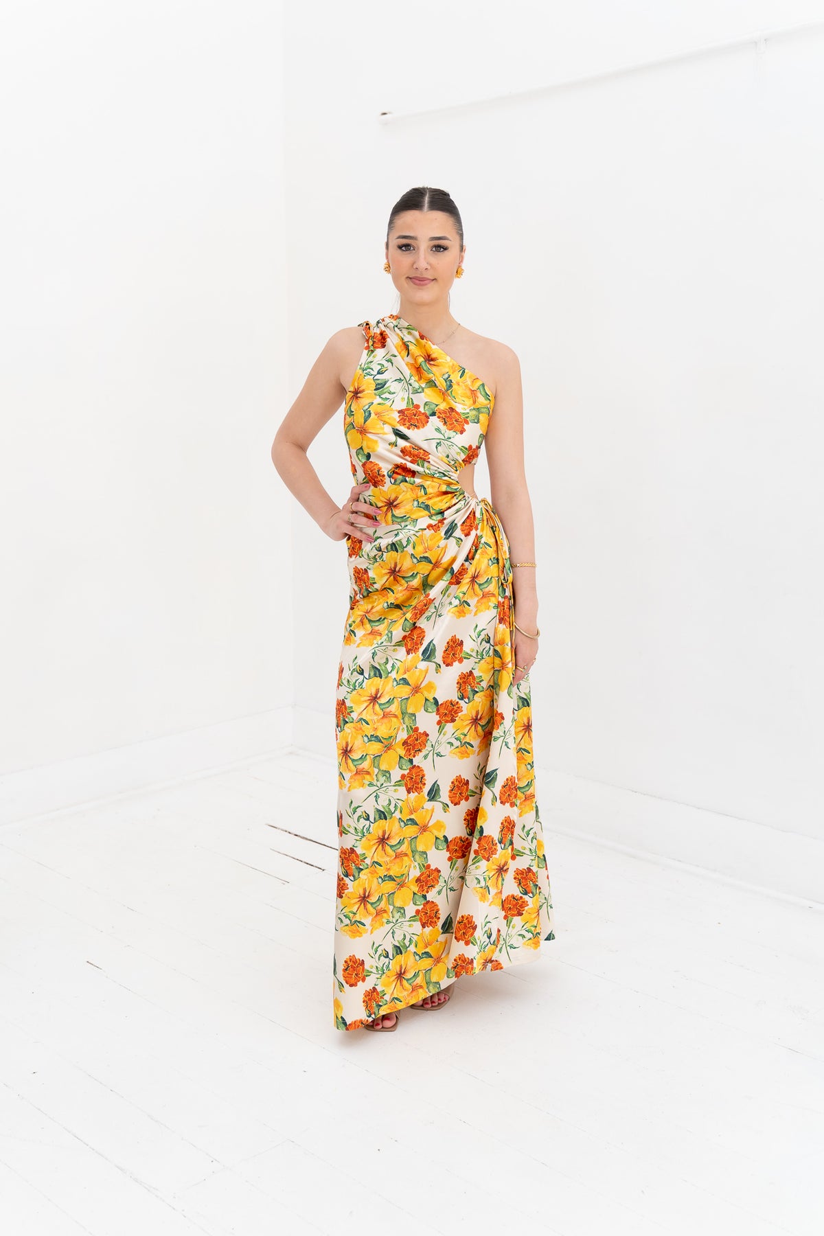 Nour Yarden Floral Maxi Dress