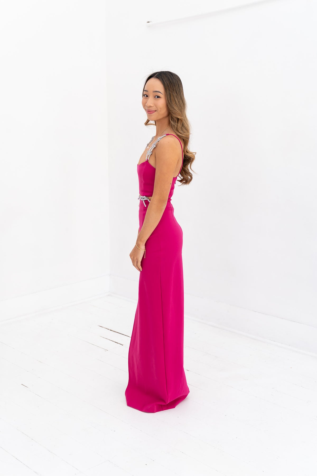 Izar Dress - Magenta