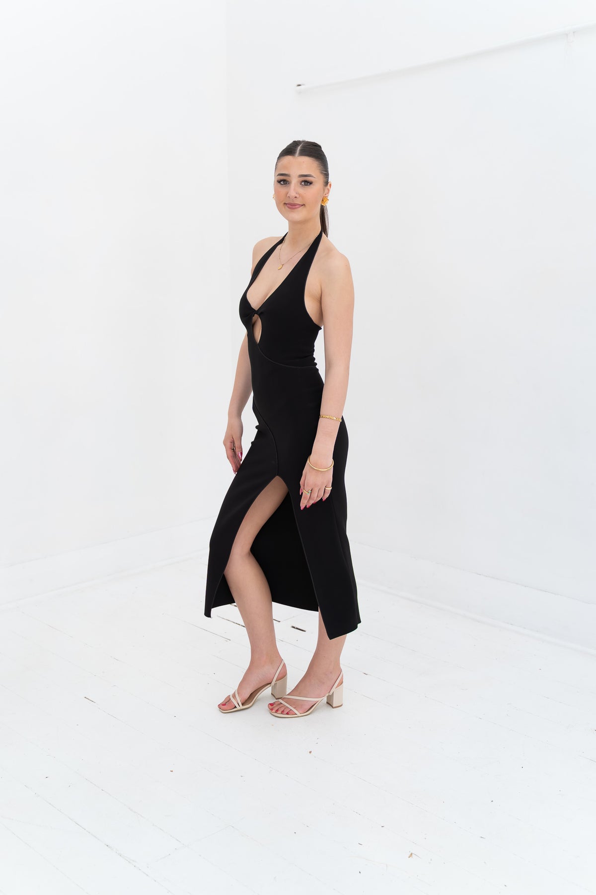The Odeya Halter Dress