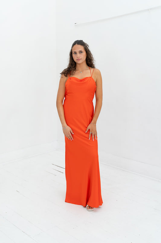 Lover Draped Cowl Gown